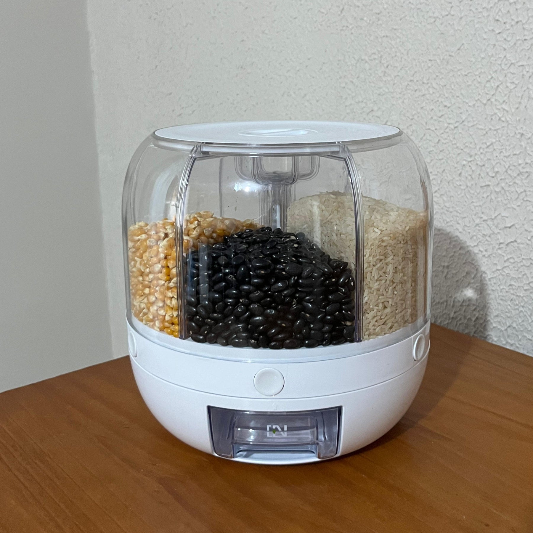 Dispenser De Grãos E Cereais Giratório Com 6 Divisões | Frete Grátis