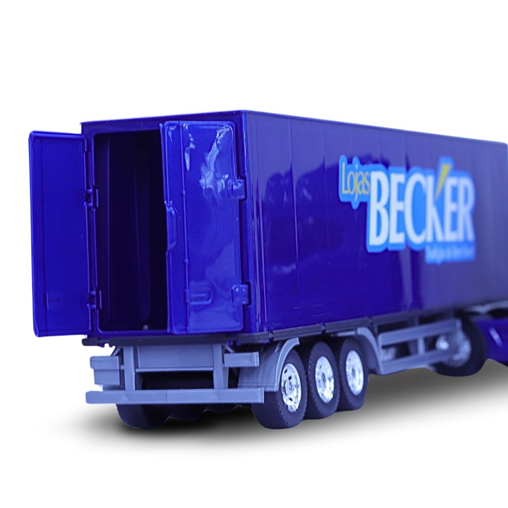 Caminhão Iveco S-Way 618 Baú Lojas Becker Usual - Azul