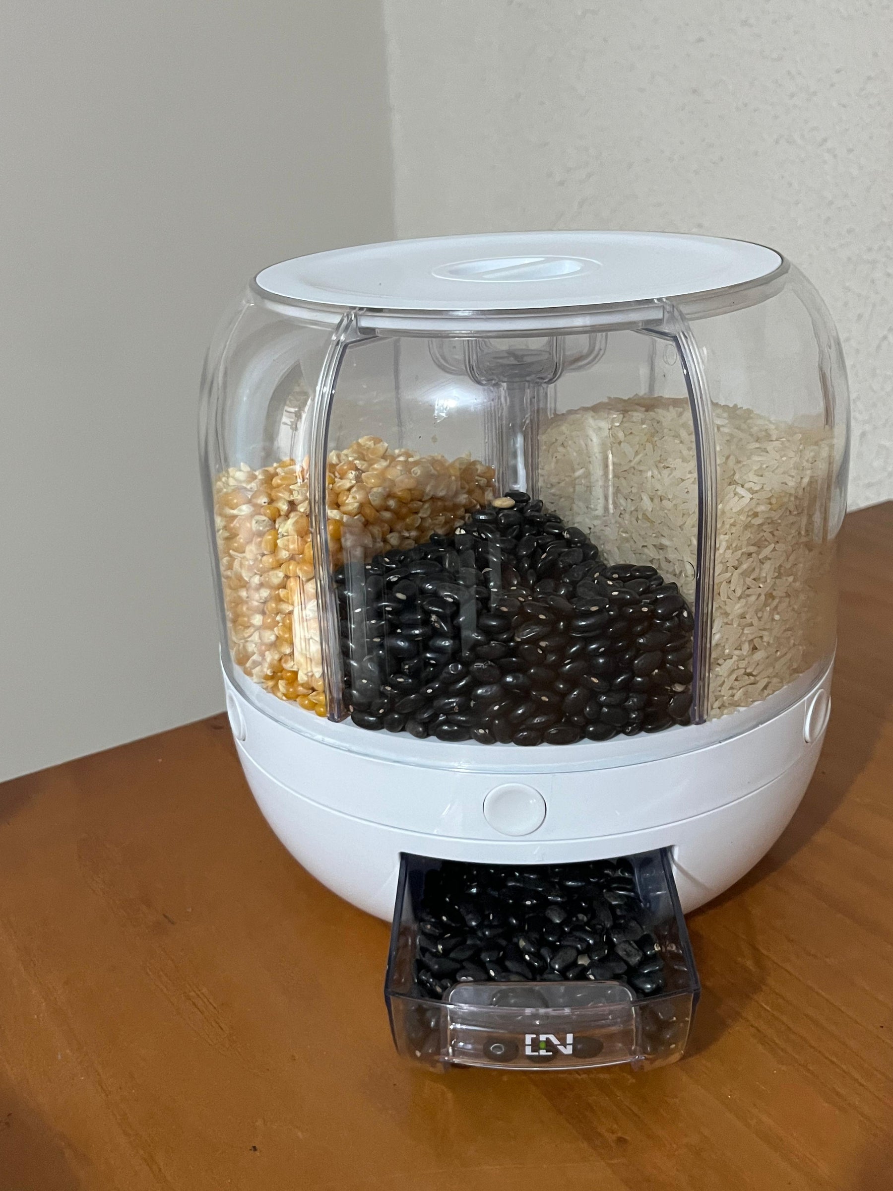 Dispenser De Grãos E Cereais Giratório Com 6 Divisões | Frete Grátis