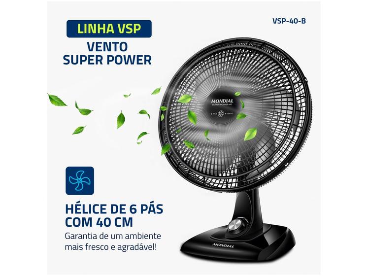 Kit Eletros: Ventilador de Coluna e Ventilador de Mesa Mondial Super Power