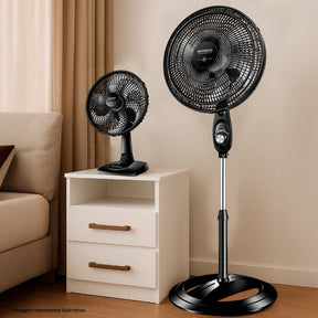 Kit Eletros: Ventilador de Coluna e Ventilador de Mesa Mondial Super Power