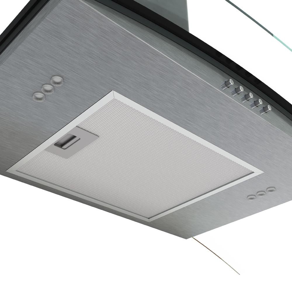 Coifa Nardelli Vidro Curvo Clean Kromanox 80cm