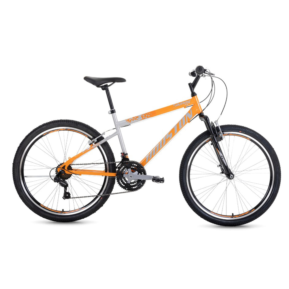 Bicicleta Skinny S 26 Houston - Laranja e Prata