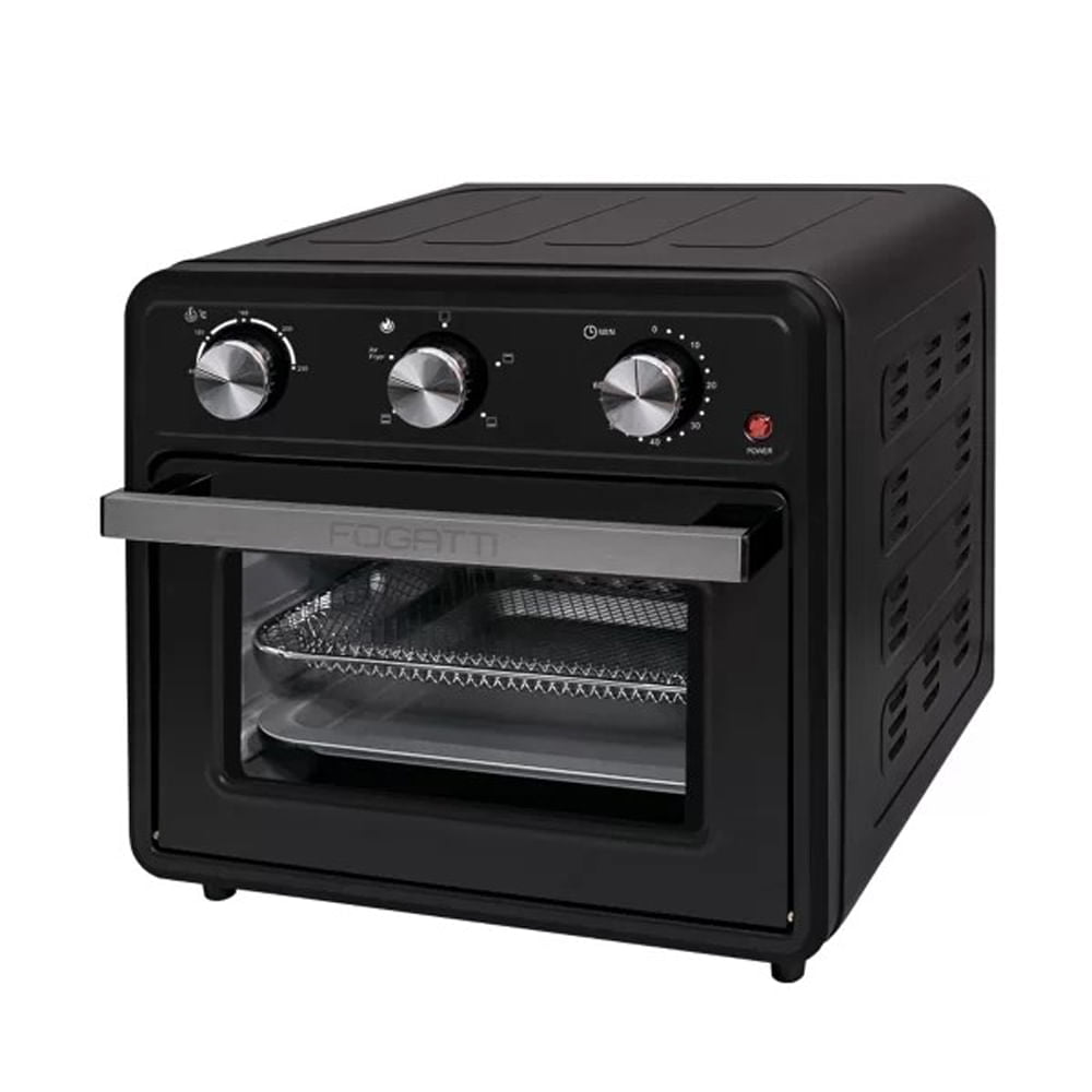 Forno Elétrico Fogatti Air Fryer 22 Litros - Preto