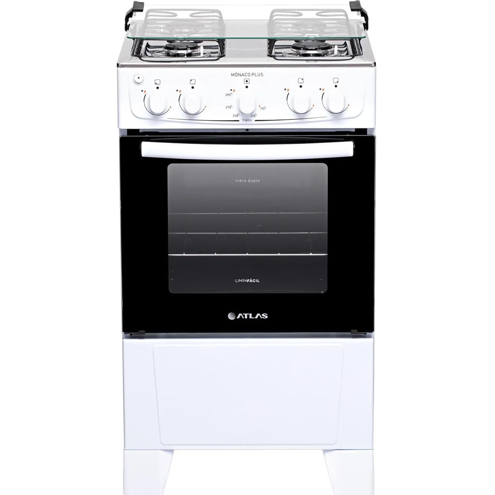 Fogão Atlas 4 Bocas Mônaco Plus com acendimento automático - Branco