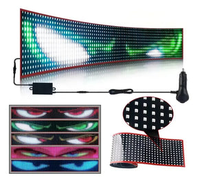 Tela Flexível de Led para Carros e Caminhões - Display Digital com Aplicativo no Celular